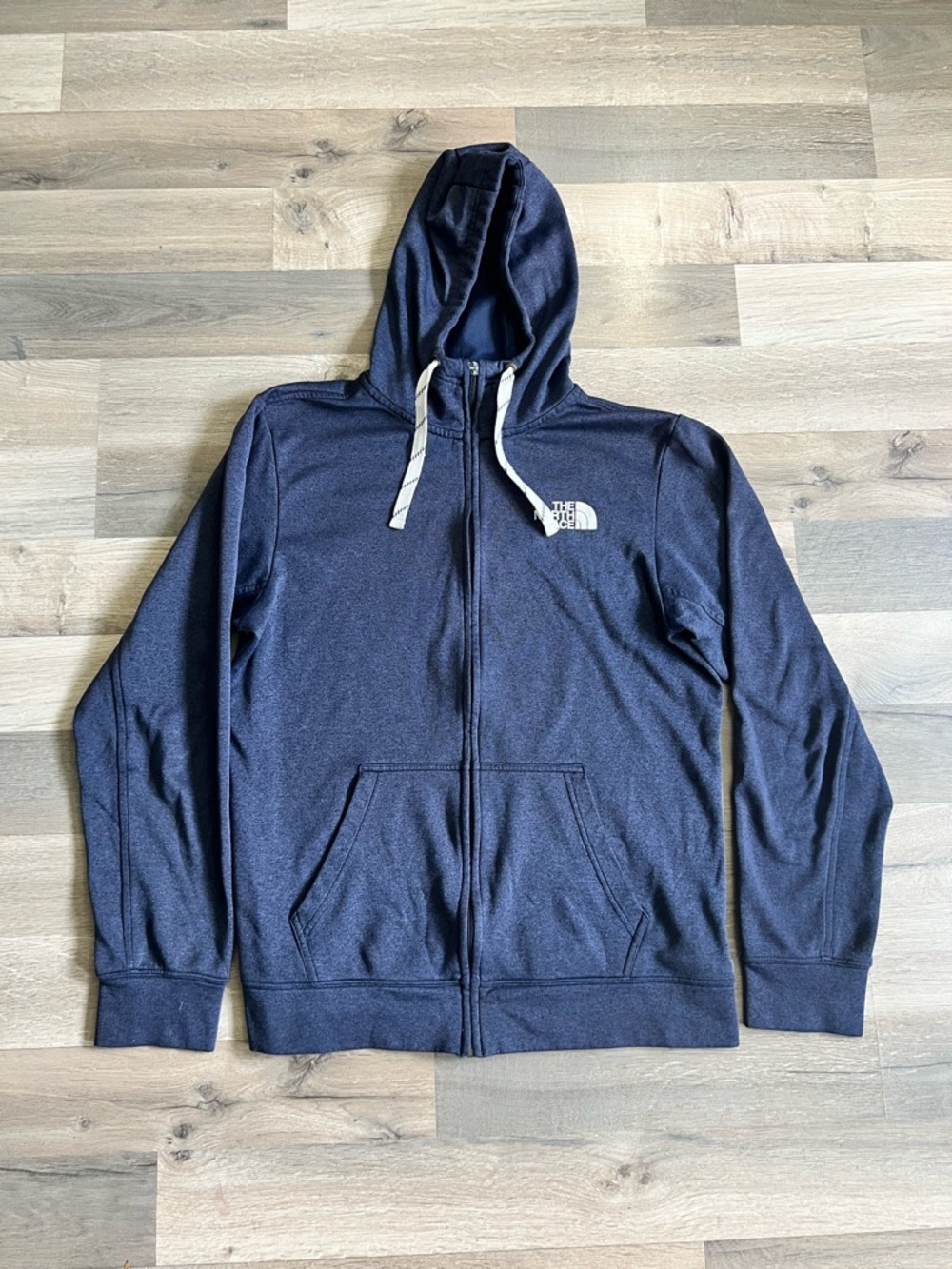 The North Face Men’s Navy Zip-Up Hoodie Sweatshirt size m